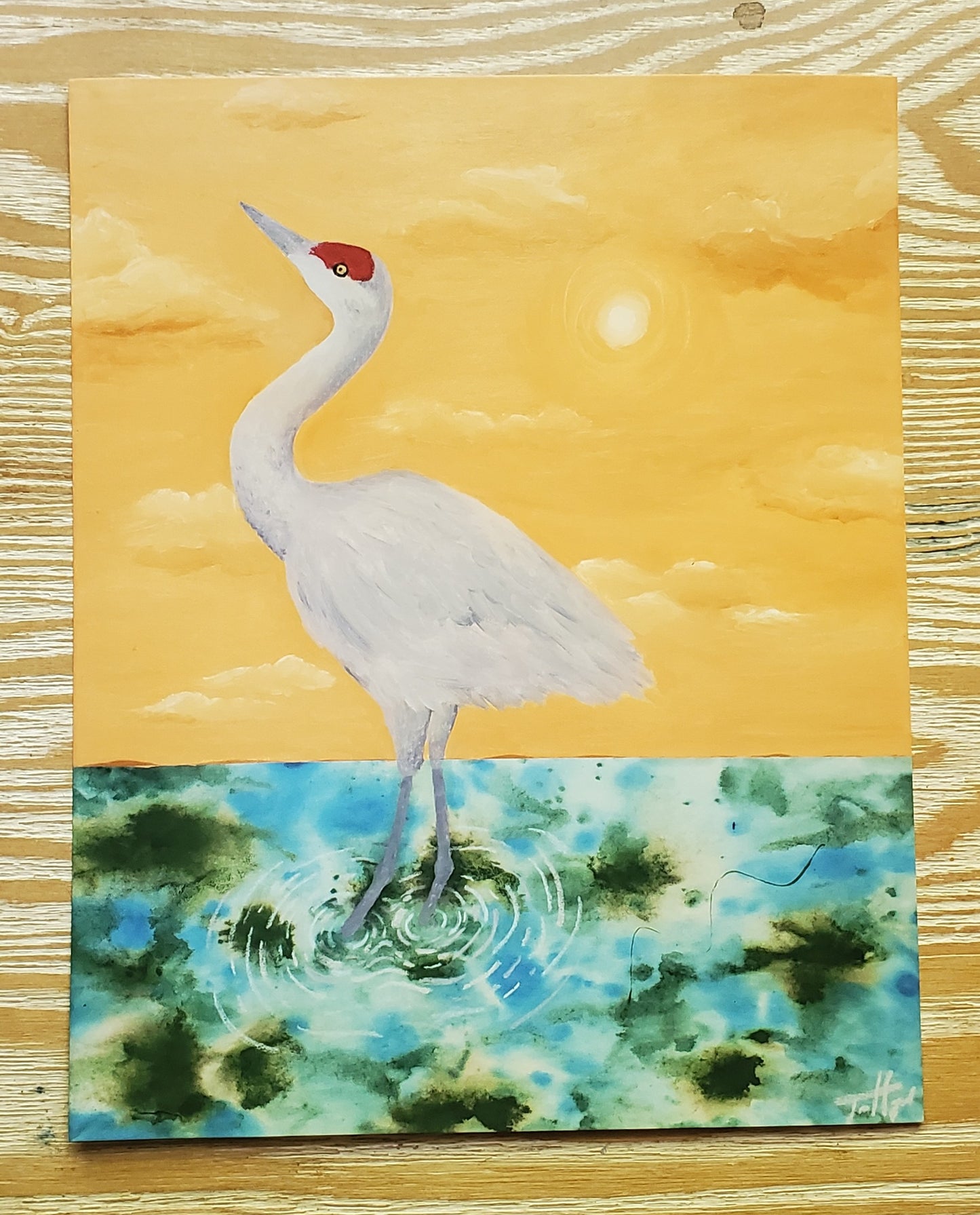 Sandhill Crane | Original Sand Hill Crane Art Print