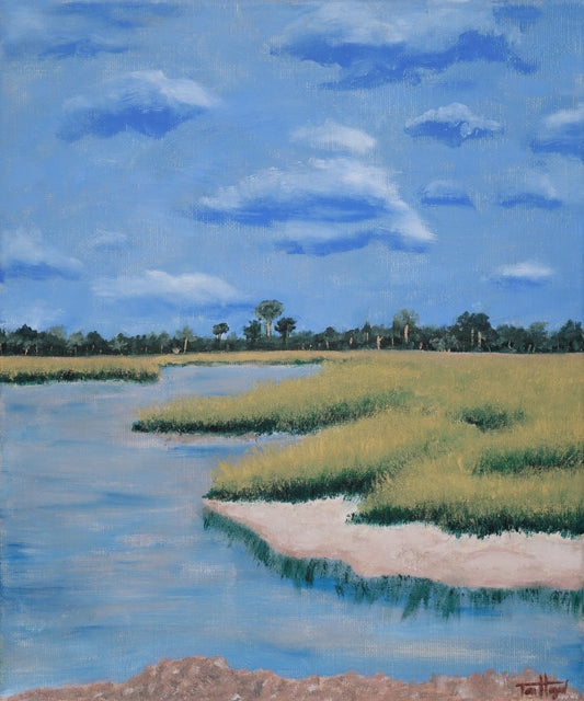 Bogey Creek Preserve | Florida Salt Marsh Original Painting Print