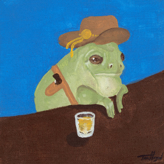 Just One Of Those Days | Cowboy Frog Print